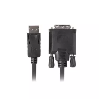 LANBERG pripojovací kábel DisplayPort 1.2 na DVI-D (24+1), M/M, dĺžka 1,8m, dual link, čierny