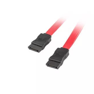 LANBERG SATA III dátový kábel (6GB/S) F/F 50cm, červený