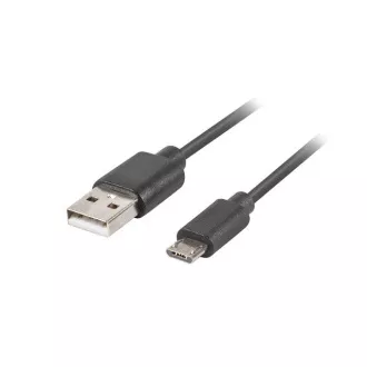 LANBERG Micro USB (M) na USB-A (M) 2.0 kábel 1,8m, čierny, rýchle nabíjanie 3.0