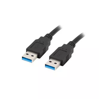 LANBERG USB-A M/M 3.0 kábel 0,5m, čierny