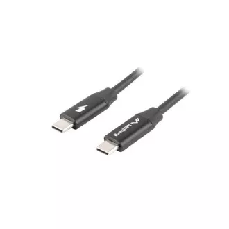 LANBERG USB-C M/M 2.0 kábel 1,8m, čierny, rýchle nabíjanie 4.0