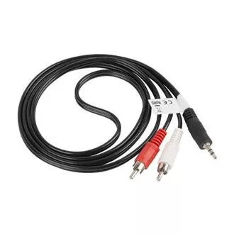 LANBERG Minijack 3,5mm (M) 3 PIN na 2x RCA (CINCH) (M) kábel 1,5m LANBERG Minijack 3,5mm (M) 3 PIN na 2x RCA (CINCH) (M) kábel 1,5m