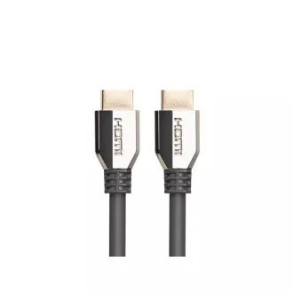LANBERG Ultra High Speed HDMI 2.1 kábel, 48 Gbps, 8K @ 60Hz, 5K @ 120Hz, dĺžka 1,8 m, čierny, pozlátené konektory