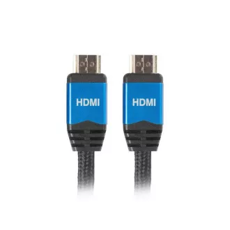 LANBERG HDMI M/M 2.0 kábel 3m, CU, čierny, Premium