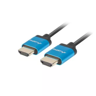 LANBERG HDMI M/M 2.0 kábel 1,8m 4K čierny, slim