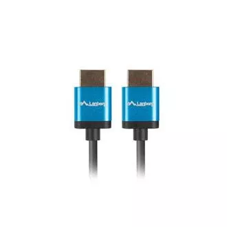 LANBERG HDMI M/M 2.0 kábel 1,8m 4K čierny, slim
