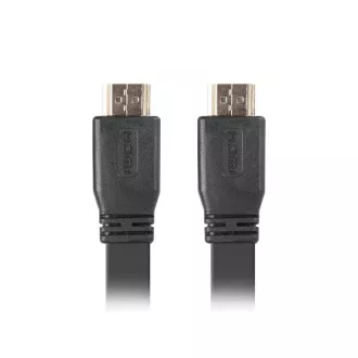 LANBERG HDMI M/M 2.0 plochý kábel 1m 4K, čierny