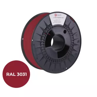 C-TECH tlačová struna PREMIUM LINE ( filament ) , ABS, orientálna červená, RAL3031, 1,75mm, 1kg