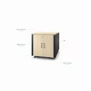 APC NetShelter Soundproof, 12U, Server Rack Enclosure, Maple