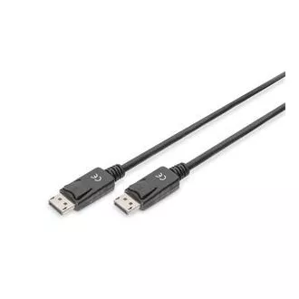 Digitus Pripojovací kábel DisplayPort 1.2, DP M/M, 2,0 m, so západkou, Ultra HD 4K, bl