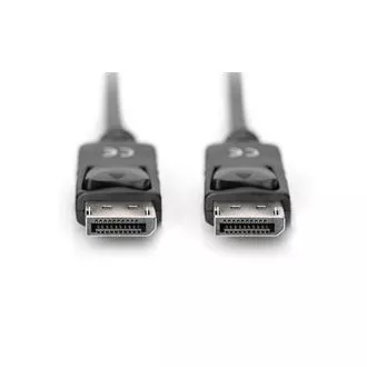 Digitus Pripojovací kábel DisplayPort 1.2, DP M/M, 2,0 m, so západkou, Ultra HD 4K, bl