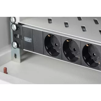 Digitus 1U Hliníkový PDU, 254 mm (10") montáž do stojana 3x bezpečnostný vývod, 16A, 4000W, 250VAC 50/60 Hz Digitus 1U Hliníkový PDU, 254 mm (10") montáž do stojana 3x bezpečnostný vývod, 16A, 4000W, 250VAC 50/60 Hz