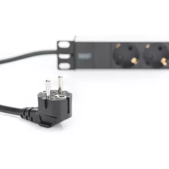 Digitus 1U Hliníkový PDU, 254 mm (10") montáž do stojana 3x bezpečnostný vývod, 16A, 4000W, 250VAC 50/60 Hz Digitus 1U Hliníkový PDU, 254 mm (10") montáž do stojana 3x bezpečnostný vývod, 16A, 4000W, 250VAC 50/60 Hz