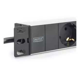 Digitus 1U Hliníkový PDU, 254 mm (10") montáž do stojana 3x bezpečnostný vývod, 16A, 4000W, 250VAC 50/60 Hz Digitus 1U Hliníkový PDU, 254 mm (10") montáž do stojana 3x bezpečnostný vývod, 16A, 4000W, 250VAC 50/60 Hz