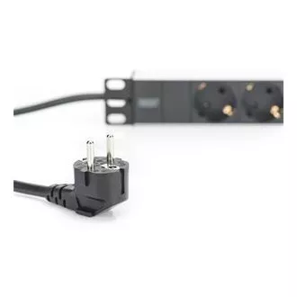 Digitus 1U Hliníkový PDU, 254 mm (10") montáž do stojana 3x bezpečnostný vývod, 16A, 4000W, 250VAC 50/60 Hz Digitus 1U Hliníkový PDU, 254 mm (10") montáž do stojana 3x bezpečnostný vývod, 16A, 4000W, 250VAC 50/60 Hz