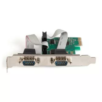 Digitus Adaptér PCI Express x1 2xsériový port, +low profile čipová sada: ASIX99100
