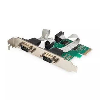 Digitus Adaptér PCI Express x1 2xsériový port, +low profile čipová sada: ASIX99100