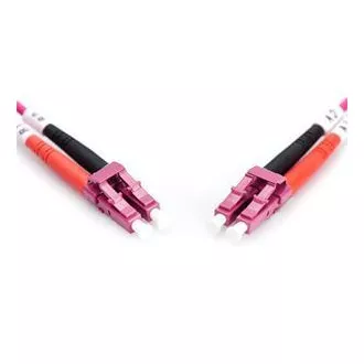 DIGITUS Fiber Optic Patch Cord, LC to LC, Multimode OM4 - 50/125 µ, Duplex Length 2m