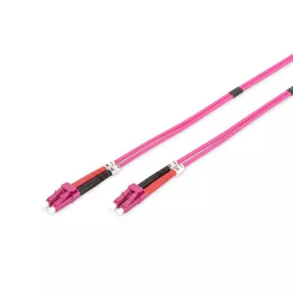DIGITUS Fiber Optic Patch Cord, LC to LC, Multimode OM4 - 50/125 µ, Duplex Length 5m DIGITUS Fiber Optic Patch Cord, LC to LC, Multimode OM4 - 50/125 µ, Duplex Length 5m