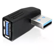 DeLock adaptér USB 3.0 samec - USB 3.0 samica pod uholom 270 ° horizontálne