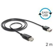 Delock kábel EASY-USB 2.0-A samec > USB 2.0-A samica, predlžujúca 2 m
