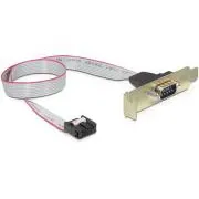 Delock Low Profile Slot Bracket > 1 x Serial Pin layout: 1:1