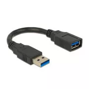 Delock USB 3.0 kábel predlžujúci A/A samec/samica dĺžka 15cm