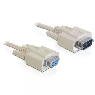 Delock Cable RS-232 serial Sub-D9 samec / samica 2 m Delock Cable RS-232 serial Sub-D9 samec / samica 2 m