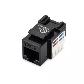 Digitus CAT 6 Keystone Jack, netienený RJ45 na LSA, farba čierna Digitus CAT 6 Keystone Jack, netienený RJ45 na LSA, farba čierna