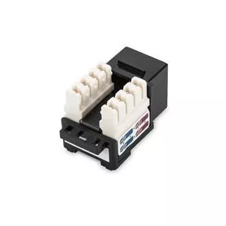 Digitus CAT 6 Keystone Jack, netienený RJ45 na LSA, farba čierna Digitus CAT 6 Keystone Jack, netienený RJ45 na LSA, farba čierna