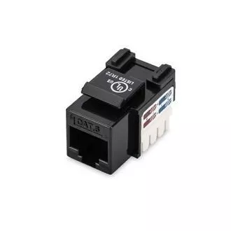 Digitus CAT 6 Keystone Jack, netienený RJ45 na LSA, farba čierna Digitus CAT 6 Keystone Jack, netienený RJ45 na LSA, farba čierna