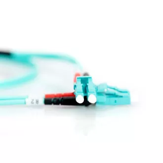 DIGITUS Fiber Optic Patch Cord, LC to LC, Multimode, OM3, 50/125 µ, Duplex Length 2m