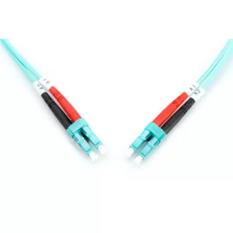 DIGITUS Fiber Optic Patch Cord, LC to LC, Multimode, OM3, 50/125 µ, Duplex Length 2m