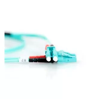 DIGITUS Fiber Optic Patch Cord, LC to LC, Multimode, OM3, 50/125 µ, Duplex Length 2m