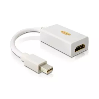 Delock adaptér DisplayPort mini (samec) na HDMI A (samica), biely