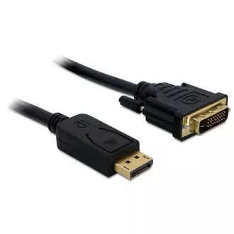 Delock kábel DisplayPort (samec) na DVI 24 +1 (samec), 1m Delock kábel DisplayPort (samec) na DVI 24 +1 (samec), 1m