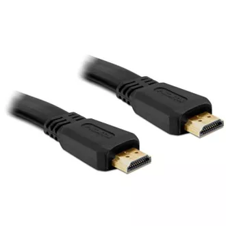 Delock HDMI 1.4 kábel A/A samec/samec, plochý, dĺžka 2 metre