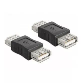 Delock USB Adapter, USB A čierny samica/samica (spojka)