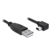 Delock kábel USB 2.0 A-samec > USB mini-B 5-pin samec pravoúhly, 3 metre