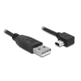 Delock kábel USB 2.0 A-samec > USB mini-B 5-pin samec pravoúhly, 3 metre