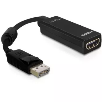 Delock Displayport 20pin samec > HDMI 19 pinový samica, dĺžka 12,5 cm