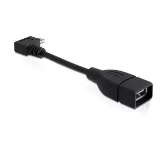 Delock Adapter USB micro-B samec pravouhlý > USB 2.0-A samica OTG 11cm