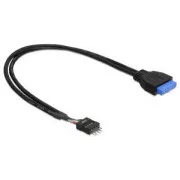 DeLock adaptér USB 3.0 19-pin samica na USB 2.0 8-pin samec