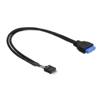 DeLock adaptér USB 3.0 19-pin samica na USB 2.0 8-pin samec