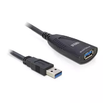 Delock USB 3.0 predlžovací kábel A/A, samec/samica, dĺžka 5m s aktívnym zosilnením