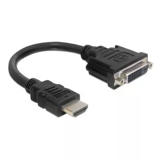 Delock adaptér HDMI samec > DVI 24+1 samica, 20 cm