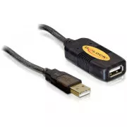 Delock USB 2.0 kábel, predlžujúci AA samec/samica 5m, aktívny
