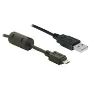 Delock kábel USB 2.0 A samec > micro-USB B samec, ferit, 2 m