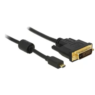 Delock HDMI kábel Micro-D samec > DVI 24+1 samec 1 m