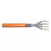 Digitus Inštalačný kábel CAT 7 S-FTP, 1200 MHz Dca (EN 50575), AWG 23/1, klbko 100 m, simplex, farba oranžová